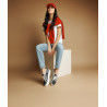 Damsneakers 6089 svart jeans kombinerad lifestyle