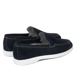 Herrmoccasiner 980 indigo velur