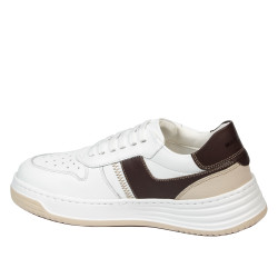 Dam sneakers 6088 vit+beige