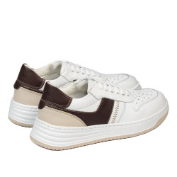 Dam sneakers 6088 vit+beige