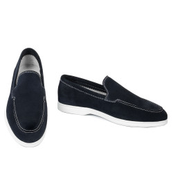 Herrmoccasiner 980 indigo velur
