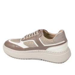 Dam sneakers 6087 sand kombinerat