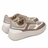 Dam sneakers 6087 sand kombinerat
