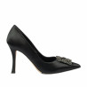 Eleganta damskor 1339 svart satin