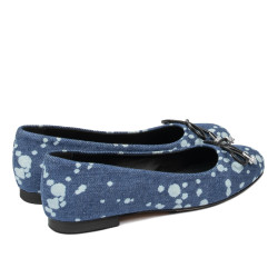 Dam ballerinas 1309 blå jeans