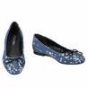 Dam ballerinas 1309 blå jeans
