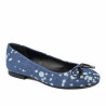 Dam ballerinas 1309 blå jeans