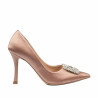 Eleganta damskor 1339 satin nude