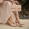 Eleganta damskor 1325 krokodil beige