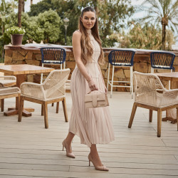 Eleganta damskor 1325 krokodil beige