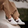 Dam sneakers 6088 vit+beige lifestyle