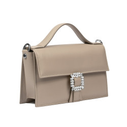 Handväska dam 039g 01 taupe