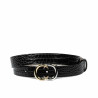Dambälte 37-1m croco lack svart