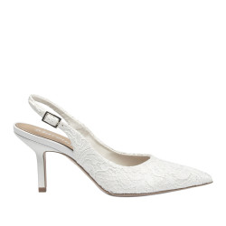 Dam sandaler 1353 vit satin