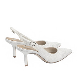 Dam sandaler 1353 vit satin