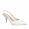 Dam sandaler 1353 vit satin