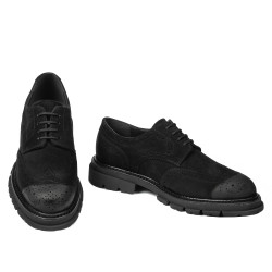 Casual herrskor 989 svart mocka