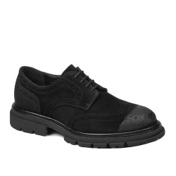 Casual herrskor 989 svart mocka