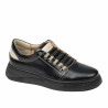 Svarta kombinerade sneakers för tonåringar 8006