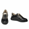 Svarta kombinerade sneakers för tonåringar 8006