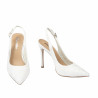Damsandaler 1352 vit satin