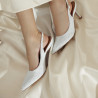 Damsandaler 1352 vit satin lifestyle