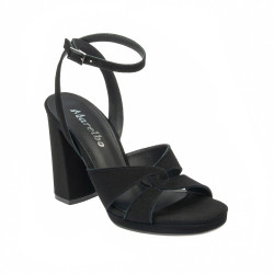 Damsandaler 1347 svart mocka