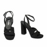 Damsandaler 1347 svart mocka