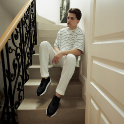 Svarta kombinerade herrskor 986 casual/sport lifestyle