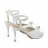Dam sandaler 1351 vit satin
