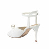 Dam sandaler 1351 vit satin