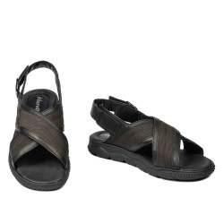 Herrsandaler 364 svart kombinerad
