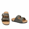 Herrsandaler 365 nubuck army