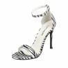 Dam sandaler 1349 satin zebra vit