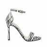 Dam sandaler 1349 satin zebra vit