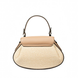 Damhandväska 042g 01biz nude+raffia