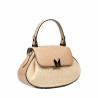 Damhandväska 042g 01biz nude+raffia