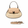 Damhandväska 042g 01biz nude+raffia