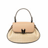 Damhandväska 042g 01biz nude+raffia