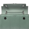 Damska axelväska 041g 01 croco pistachio
