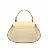 Damhandväska 042g butter yellow+rafia