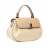 Damhandväska 043g 01 biz nude+raffia