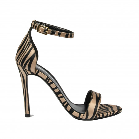 Dam sandaler 1349 satin zebra beige