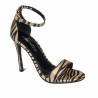 Dam sandaler 1349 satin zebra beige