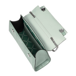 Damska axelväska 041g 01 croco pistachio