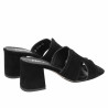 Damsandaler 1348 svart mocka