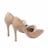 Eleganta damskor 1350 lack beige