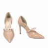 Eleganta damskor 1350 lack beige