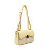 Damväska axelremsväska 046g butter yellow+rafia