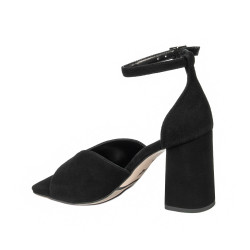 Dam sandaler 1346 svart velour